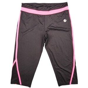 Women's Necessity Capri Pants Black Hot Pink Legging Athletic Large Stretch